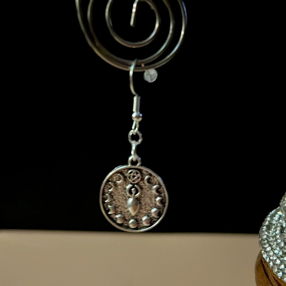Phases of the Moon For Mother Earth Earrings - Picture 2 of 5